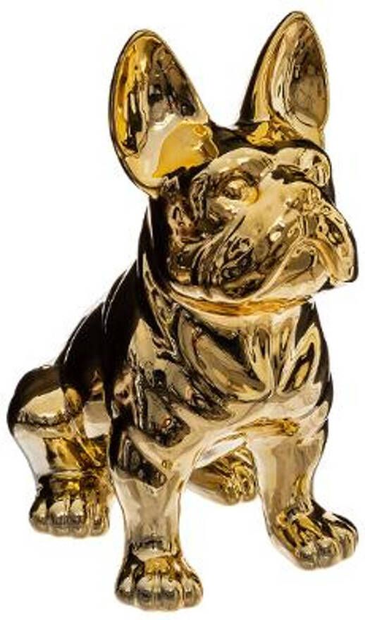 CASA DI ELTURO Beeld Bulldog Goud H22 cm