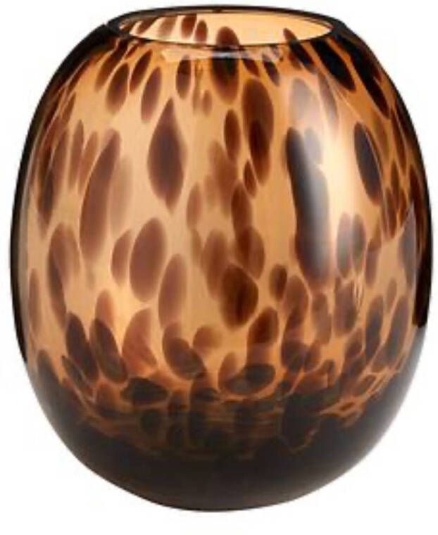 CASA DI ELTURO Deco Vaas Panter Cheetah Amber H26 cm