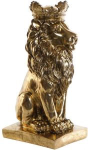 CASA DI ELTURO Decoratief beeld Royal Lion Goud H34 cm
