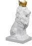CASA DI ELTURO Decoratief beeld Royal Lion Wit H30 cm - Thumbnail 1