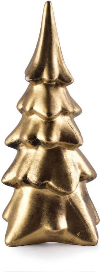 CASA DI ELTURO Goudkleurige keramische Kerstboom H29 cm