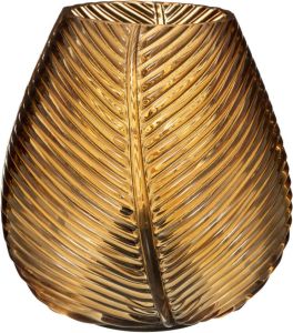 CASA DI ELTURO LED-lamp Palm Leaf Oker Geel Werkt op batterijen (incl. lamp)