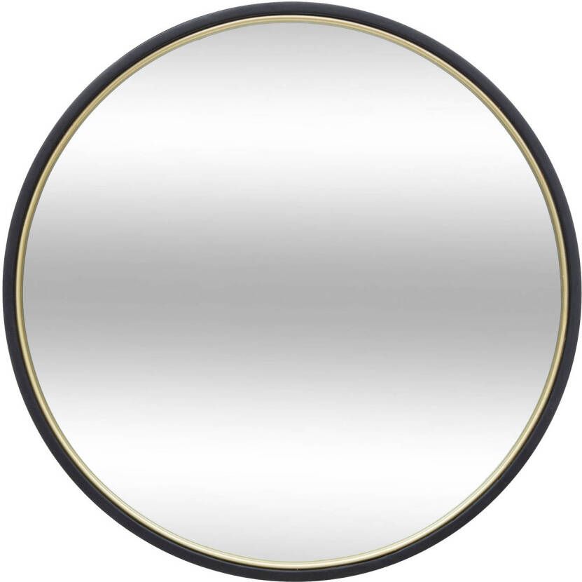 CASA DI ELTURO Metalen Spiegel Eye Zwart|Goud Ø50 cm