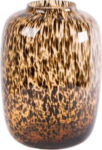CASA DI ELTURO Vaas Panter Cheetah Amber Bruin Ø21 x H29 cm