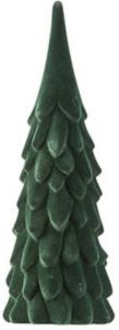 CASA DI ELTURO Velvet Kerstboom Donker groen H31 cm
