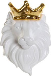 CASA DI ELTURO Wandvaasje Royal Lion Wit Goud