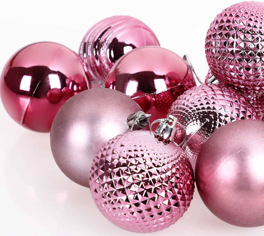 Casaria Kerstversiering roze kerstdecoratie