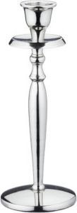 Cepewa Luxe kaarsenhouder kandelaar klassiek zilver metaal 8 x 8 x 20 cm Kandelaars voor dinerkaarsen kaars kandelaars
