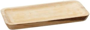 Cepewa Kaarsenbord-plateau hout rechthoekig 35 x 3 x 17 cm Kaarsenonderzetter Kaarsenplateaus