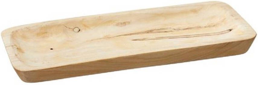 Cepewa Kaarsenbord-plateau hout rechthoekig 40 x 3 x 17 cm Kaarsenonderzetter Kaarsenplateaus