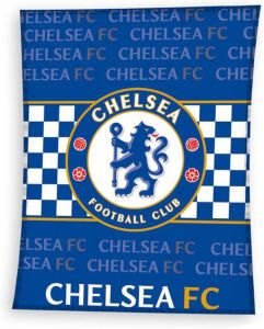 Chelsea Fc Fleece Plaid 100% Polyester 110x140 Cm Blue