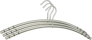 CHI 6x Stuks Rvs Kledinghangers Voor Kapstok Garderobe Kledinghangers