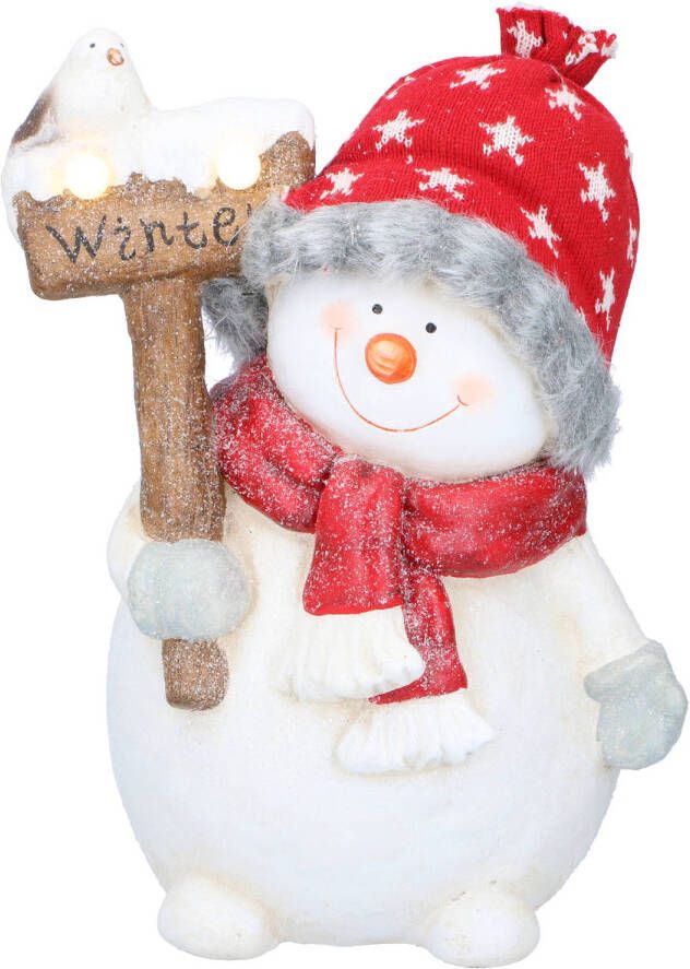 Christmas Gifts Kerst Beeld Sneeuwpop 36CM