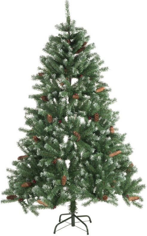 Christmas Gifts Kerstboom met Sneeuw Dennenappels en Besjes 1024 Toppen 210 cm