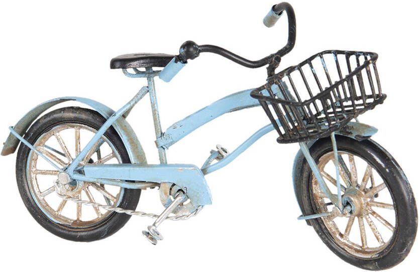 Clayre & Eef Blauwe Model fiets 16*5*9 cm 6Y3709