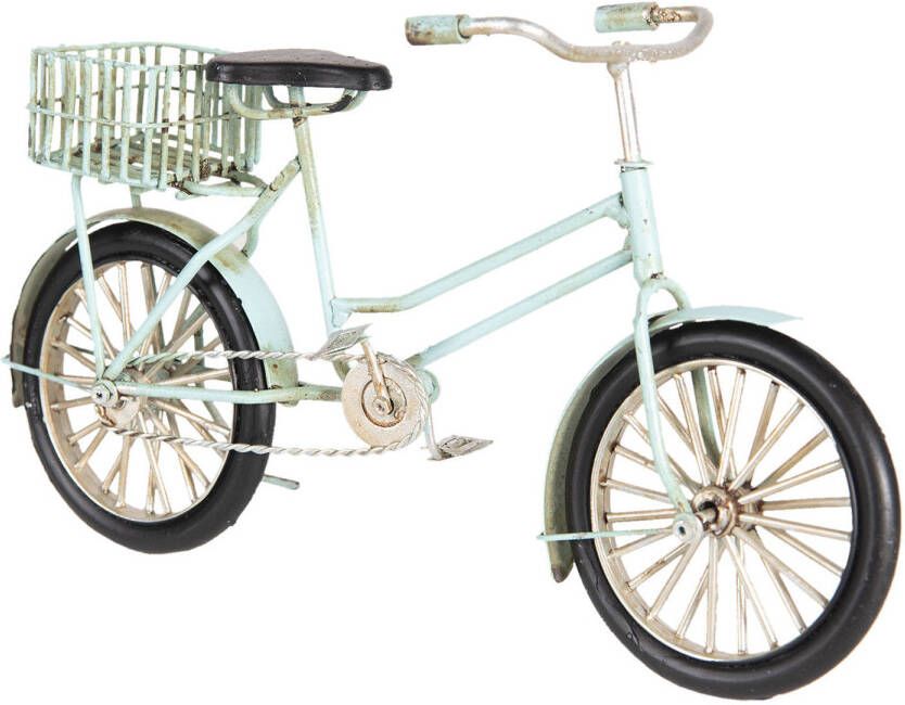 Clayre & Eef Blauwe Model fiets 23*7*13 cm 6Y3387