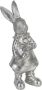 Clayre & Eef Beeld Konijn 22 cm Zilverkleurig Kunststof Woonaccessoires Zilverkleurig Woonaccessoires - Thumbnail 2