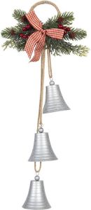Clayre & Eef Decoratie Hanger 23*8*53 cm Grijs Ijzer Kersthanger