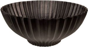 Clayre & Eef Decoratie schaal Ø 33x14 cm Zwart Aluminium Rond Zwart