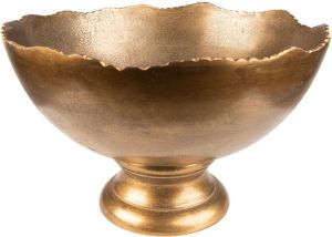 Clayre & Eef Decoratie schaal 45 cm Koperkleurig Aluminium Koperkleurig