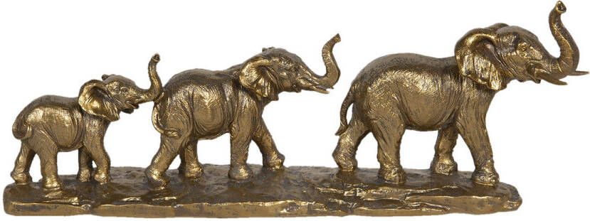 Clayre & Eef Goude Decoratie olifanten 45*9*17 cm 6PR3214