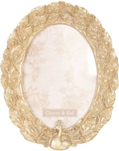 Clayre & Eef Goude Fotolijst 22*2*18 cm 13*18 cm 2F0606