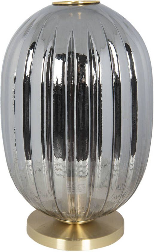 Clayre & Eef Grijze Tafellamp Ø 20*35 cm E14 max 1*40W met lamp 6LMP709G