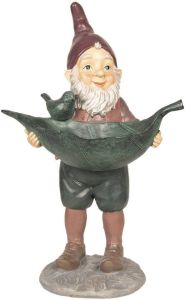 Clayre & Eef Groene Decoratie kabouter 26*21*42 cm 6PR2644
