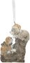 Clayre & Eef Kersthanger Hond 6x2x8 cm Bruin Polyresin Kerstbal Bruin Kerstbal - Thumbnail 1