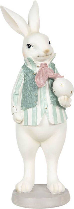 Clayre & Eef Multi Decoratie konijn jongen 10*10*25 cm 6PR3147
