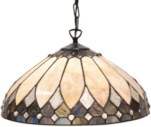 Clayre & Eef Multi Hanglamp Tiffany Ø 40 Cm E27 max 1*60w 5ll-5986