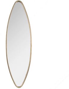 Clayre & Eef Spiegel 30x98 Cm Koperkleurig Metaal Pas Spiegel Grote Spiegel Muur Spiegel Koperkleurig Pas Spiegel Grote