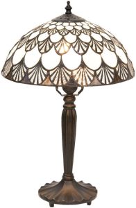 Clayre & Eef Tafellamp Tiffany Ø 31*46 cm E27 max 1*60W 5LL-5998