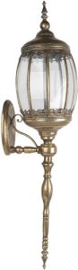 Clayre & Eef Wandlamp 26x30x109 cm Goudkleurig Ijzer Glas Muurlamp Goudkleurig Muurlamp