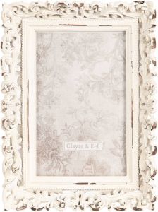 Clayre & Eef Zilvere Fotolijst 15*2*20 cm 10*15 cm 2F0516