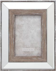 Clayre & Eef Fotolijst 10x15 cm Zilverkleurig Kunststof Rechthoek