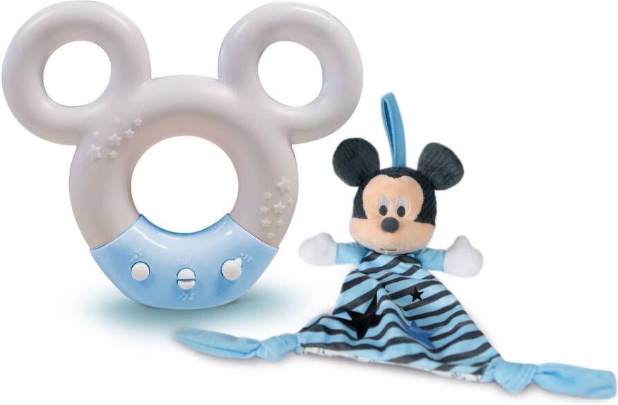 Clementoni nachtlamp Baby Mickey junior 32 x 22 cm wit blauw