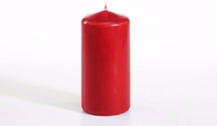Conpax Candles Stompkaarsen rood 5 cm doorsnede 16 branduren Stompkaarsen