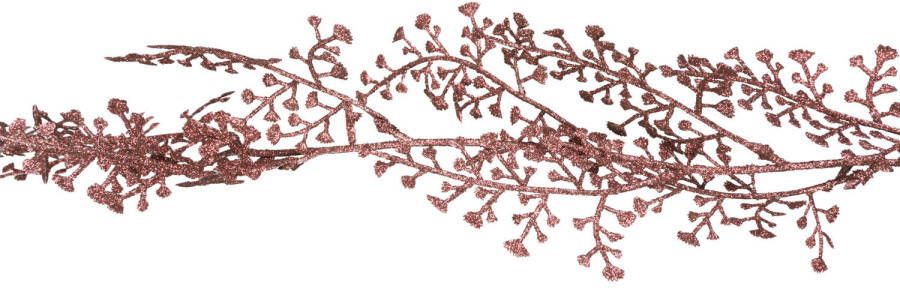 Cosy @ Home Cosy at Home kerstslinger 2x roze 180 cm kunststof Guirlandes