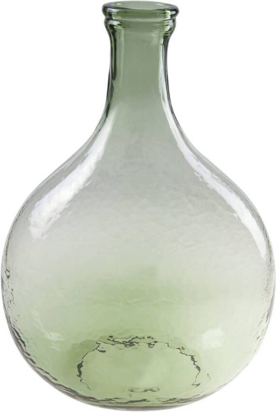 Cosy @ Home Flesvaas glas groen 27 x 40 cm Vazen