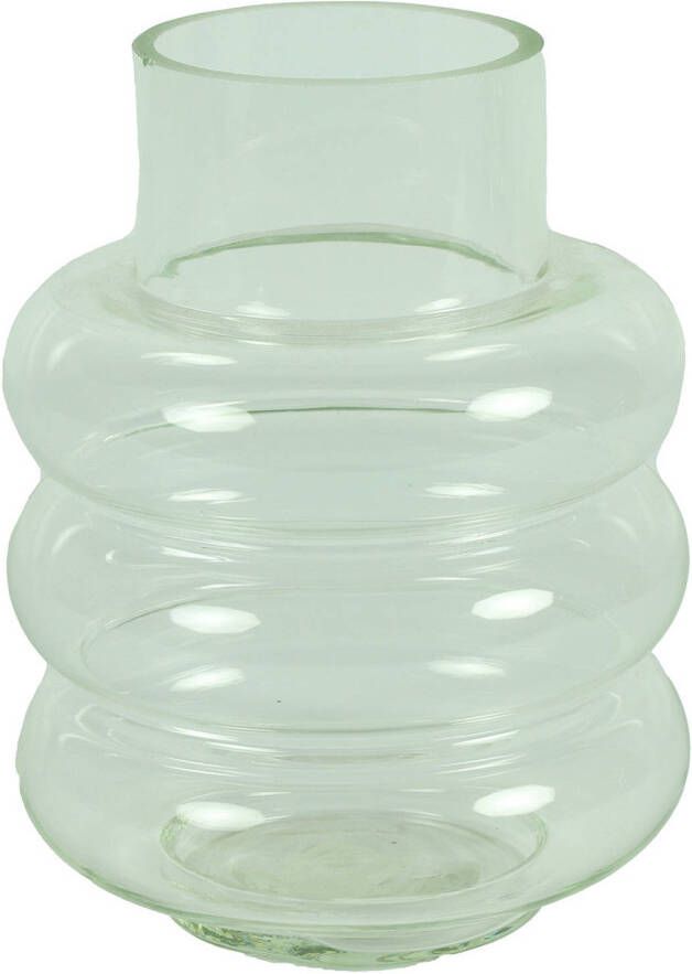 Countryfield Bloemenvaas Bubbles helder transparant glas D17 x H22 cm Vazen