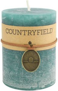 Countryfield Kaars effen rond Tonnie M petrol