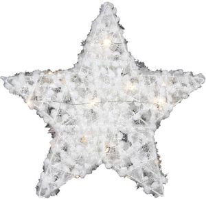 Countryfield kerstster Maisie led 30 x 4 5 cm staal wit