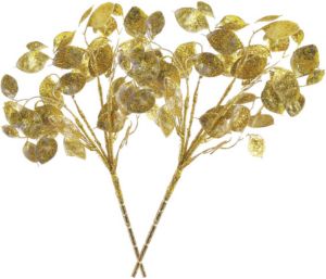 Countryfield kunsttak Lunariai¿½- 2x goud 40 cm kunststof Kunstbloemen