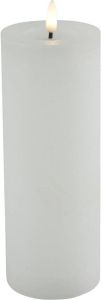 Countryfield Lyon LED kaars stompkaars wit D7 5 x H20 cm timer LED kaarsen