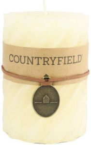 Countryfield Stompkaars met ribbel Crème Ø7 cm Hoogte 10 cm