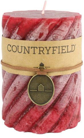 Countryfield Stompkaars met ribbel Rood Ø7 cm Hoogte 10 cm