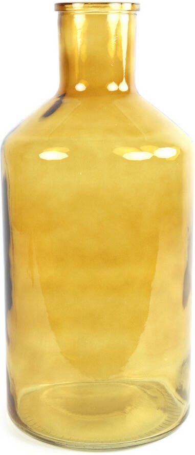 Countryfield vaas goudgeel glas XXL fles D24 x H51 cm Vazen