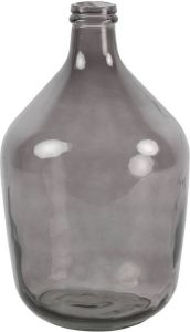 Countryfield Vaas grijs transparant glas XL fles vorm D23 x H38 cm Vazen