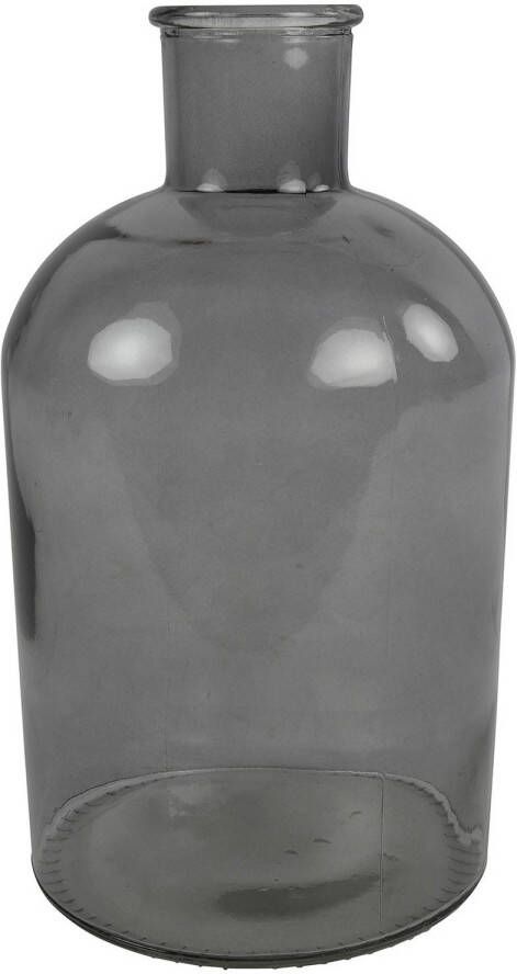 Countryfield vaas grijs transparant glasA - apotheker fles D17 x H31 cm Vazen